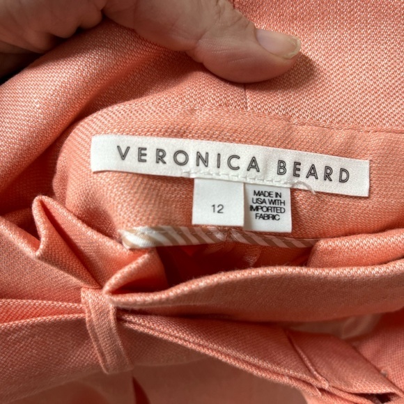 NEW Veronica Beard Ashland Linen Blend Belted Shorts - Picture 6 of 10